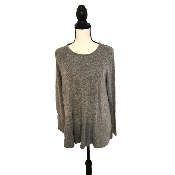 Anthropologie Postmark Heathered Long-Sleeve Swing Top - Size Small - Picture 1 of 8